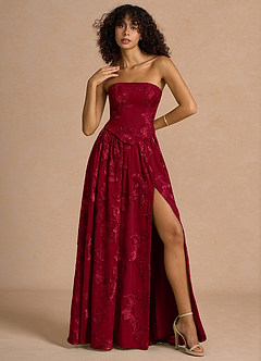 Isaura Burgundy Maxi Dress image4