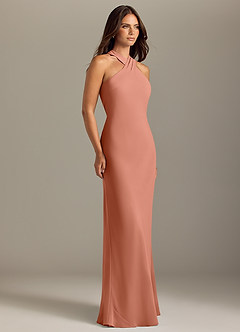 Azazie Doretta Bridesmaid Dresses MAI TAI Mermaid Pleated Chiffon Dress image3