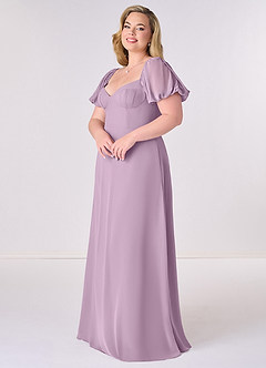 Barbie ♥ Azazie Bridesmaid Dresses Wisteria A-Line Pleated Chiffon Dress image9