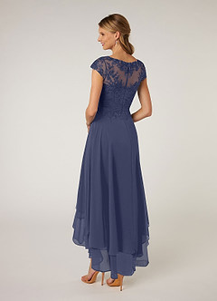 Azazie Shonda Mother of the Bride Dresses Stormy Lace Chiffon Dress image5