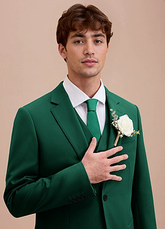 front Ethan Emerald Refined Weave Suit Jacket