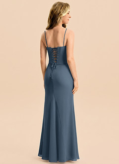 Azazie Sorrel Junior Neptune Mermaid Pleated Chiffon Dress image2