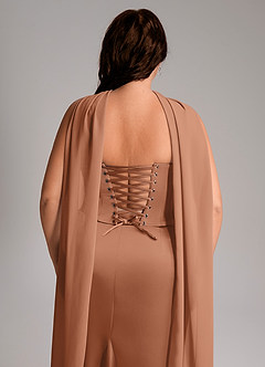 Azazie Sorrel Vestidos de damas de honor Vestido de Bronceador de Satén Elástico de Corte Sirena Convertible con Sin tirantes image11