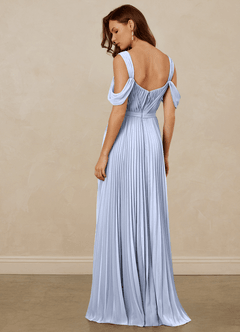 Christian Siriano Bridal for Azazie 1013 Bridesmaid Dresses Ice A-Line Off the Shoulder Chiffon Dress image4