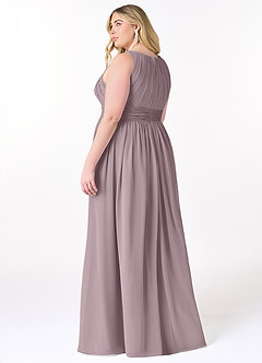 Azazie Harper Bridesmaid Dresses Dusk A-Line Pleated Chiffon Dress image7