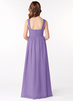 Azazie Evie Junior Tahiti A-Line Pleated Chiffon Dress image3