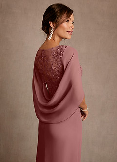 Azazie Forums Suknie dla Matki Panny Młodej Linia A Koronka Sznurówka Długość herbaty Sukienka image5