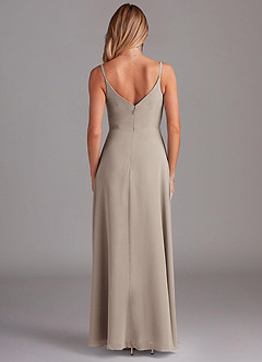 Azazie Daenerys Bridesmaid Dresses Frost A-Line Cowl Chiffon Dress image2