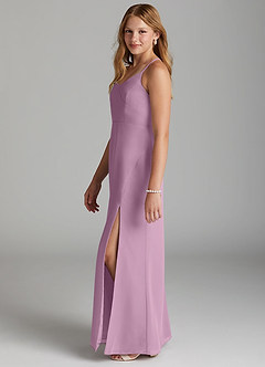 Azazie Becca Junior Robe Sirène en Mousseline de soie Glycine image6