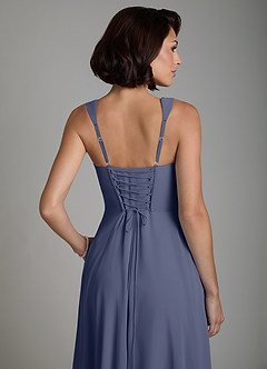 Azazie Azaria Brautjungfernkleider A-Linie Korsett Chiffon Kleid Sturm image2