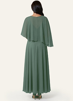 front Azazie Matching Color Wren Chiffon Wrap