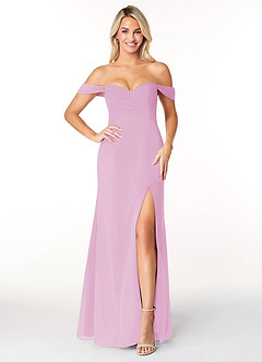 Azazie Joretta Bridesmaid Dresses Candy Pink A-Line Sweetheart Neckline Chiffon Convertible Dress image1