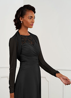 front Azazie Shyann Mesh Wrap