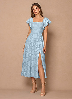 Talia Sky Blue Midi Dress image4