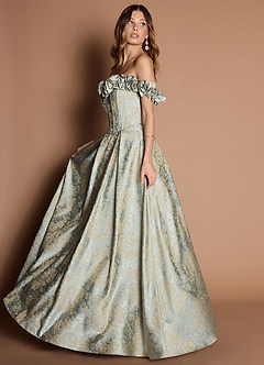 Zora Vintage Blue Gown image6