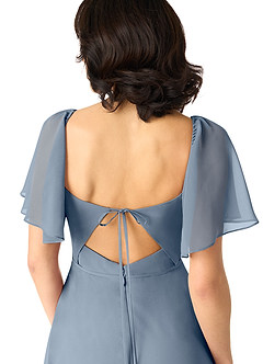 Azazie Chloe Bridesmaid Dresses Twilight A-Line Sweetheart Neckline Chiffon Dress image3