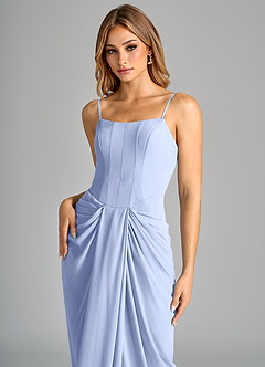 Azazie Anaïs Bridesmaid Dresses Ice Sheath Strapless Chiffon Dress image7