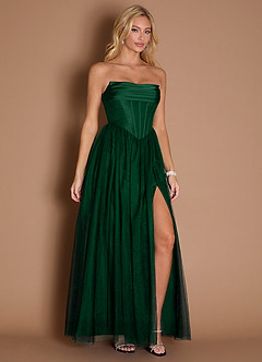 Kasie Hunter Green Corset Maxi Dress image4