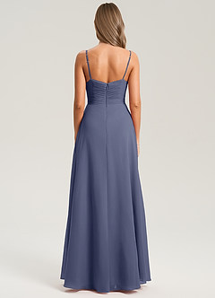 Azazie Terese Bridesmaid Dresses Stormy A-Line Pleated Chiffon Dress image2