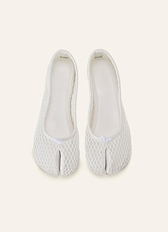 front Ballerines Tabi Fold à bout fendu en maille