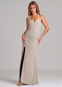 Azazie Emeria Suknie dla druhen Syrena Dekolt w kształcie serca Szyfon Do ziemi Sukienka image1