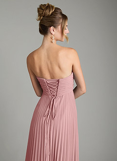 Azazie Tempest Bridesmaid Dresses Dusty Rose Empire Corset Chiffon Convertible Dress image9