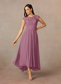 Azazie Amara Mother of the Bride Dresses Vintage Mauve A-Line Lace Dress image1