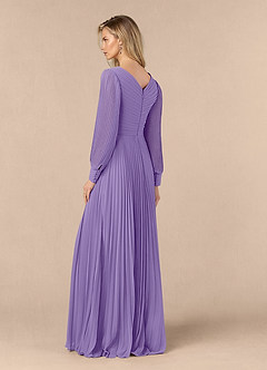 Azazie Zina Mother of the Bride Dresses Tahiti A-Line Pleated Chiffon Dress image7