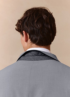 front Savile Grey Wool Blend Suit