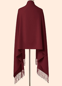 front Sciarpa Scialle con frange tinta unita