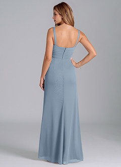 Azazie Micky Final Sale Eucalyptus A-Line Sweetheart Neckline Mesh Dress image6