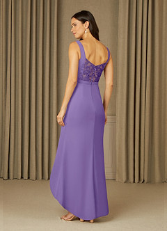 Azazie Yabelle Final Sale Tahiti Mermaid Lace Chiffon Dress image4