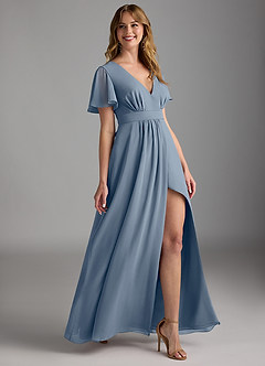 Azazie Zaniah Bridesmaid Dresses Twilight A-Line Chiffon Dress image3
