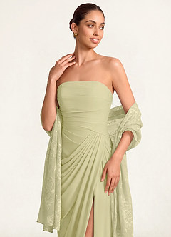 front Sciarpa in chiffon con motivo floreale a effetto bruciato