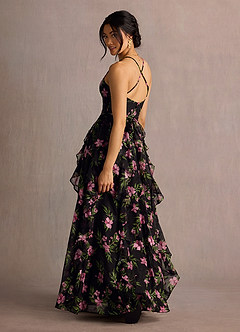 Megan Black Multi Floral Maxi Dress image2