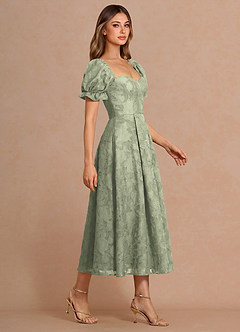 Lanthe Agave Green Midi Dress image4