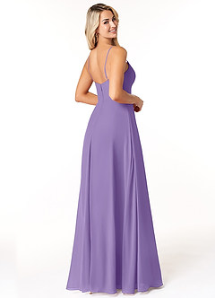 Azazie Moira Bridesmaid Dresses Tahiti A-Line Scoop Chiffon Dress image5