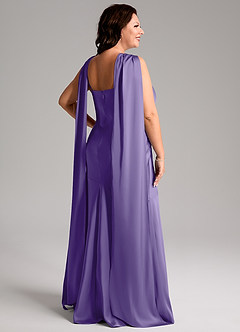Azazie Kinsley Bridesmaid Dresses Tahiti Mermaid Side Slit Stretch Satin Dress image9