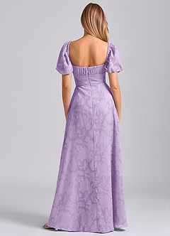 Azazie Mirian Suknie dla druhen Linia A Dekolt w kształcie serca Kwiatowe wypalenie Do ziemi Sukienka image6