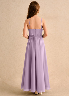 Azazie Twilight Dance Girls Formal Blumenmädchenkleider A-Linie Plissee Chiffon Kleid Blauregen image2