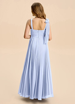 Azazie Rudy Junior Ice A-Line Pleated Chiffon Dress image6