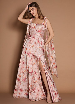 Ciara Apricot Multi Maxi Dress image3