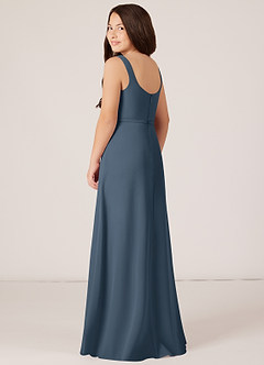 Azazie Renee Junior Neptune A-Line Side Slit Chiffon Dress image4