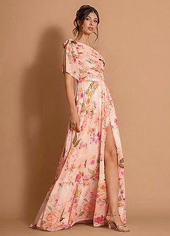 Liliana Abstract Bouquet Floral Maxi Dress image5