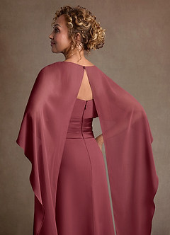 Azazie Marilla Brudens mor kjoler A-Line Plisseret Chiffon Gulv-længde Kjole image7