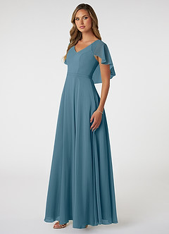Azazie Jamie Bridesmaid Dresses Bermuda A-Line Chiffon Dress image3