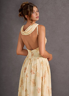 Midi jurk Rowan Geel image6