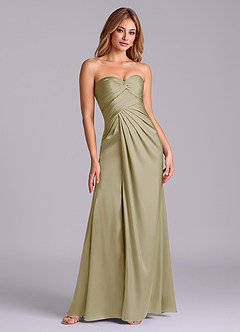Azazie Sabrine Final Sale Black A-Line Sweetheart Neckline Stretch Satin Dress image3