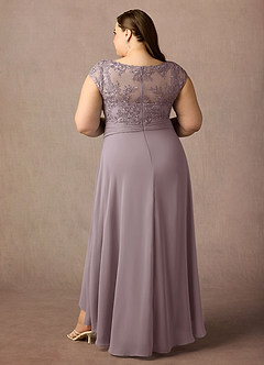 Azazie Irmeli Mother of the Bride Dresses Dusk A-Line Lace Chiffon Dress image8