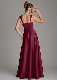 Azazie Azaria Bridesmaid Dresses Mulberry A-Line Corset Stretch Satin Dress image5